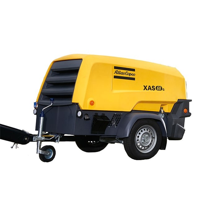 Towable Twin Tool Diesel Compressor 